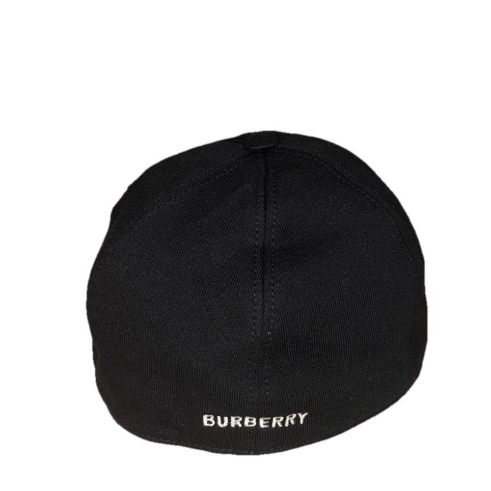 BURBERRY Baseball Cap Men's‎ M Black October B Series Kingdom Logo Italy NEW - Picture 3 of 9